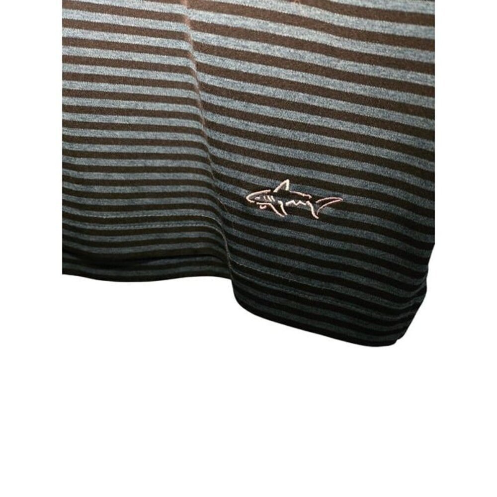 Greg Norman Polo Shirt Men’s M Play Dry Green Striped Collared Golf Activewear - Picture 3 of 5